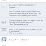 raccourcis confidentialite facebook