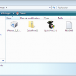 le contenu du dossier Pwnage après extraction de QuickPwn22.zip