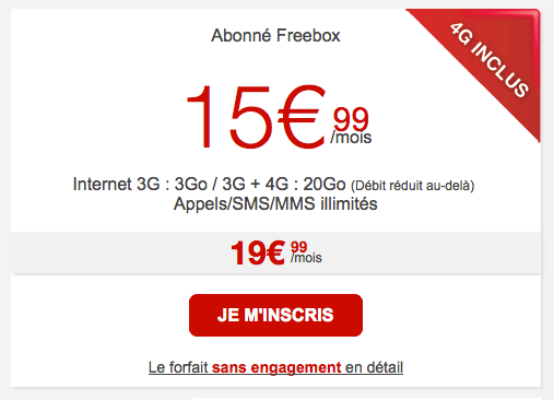 Offre 4G Free