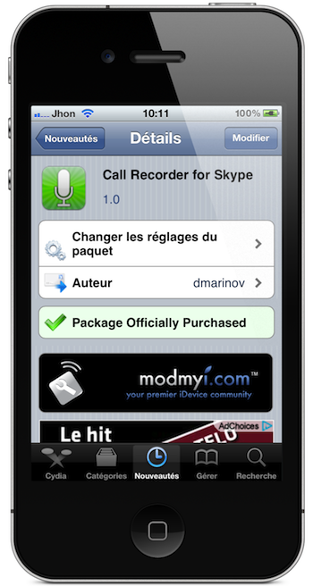 Enregistrez vos appels Skype avec Call Recorder for Skype 1