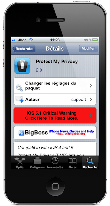 Protégez vos informations personnelles avec le tweak Protect My Privacy 1