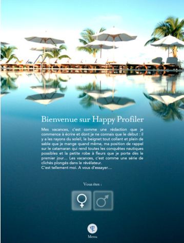 Configurez vos vacances idéales avec Happy Profiler by Club Med pour iPad 7