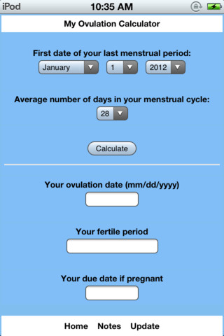 Une application pour les futurs parents : My ovulation Cal 2