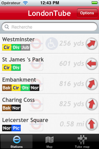 LondonTube, tout le métro de Londres est à portée d'iPhone 1