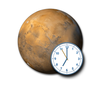 Mars24 : l'application qui vous donne des informations et l'heure qu'il est sur Mars. 1