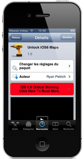 Unlock iOS6 Maps