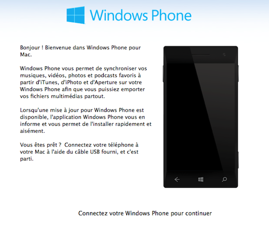Une application pour synchroniser votre Windows Phone 8 sur OS X