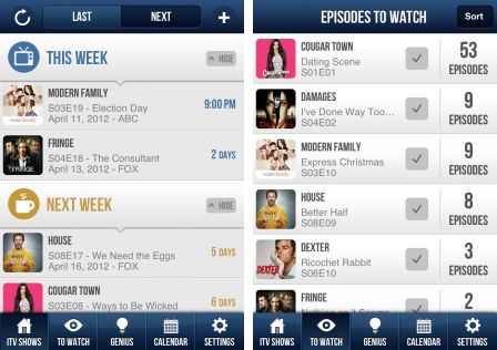 iTV Shows 2 : une application pour suivre vos séries 1
