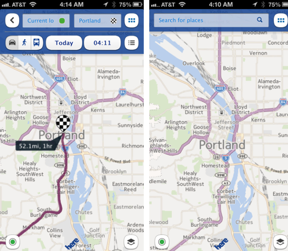 HERE Maps : la localisation, sur l'iPhone et l'iPad, vue par Nokia 2
