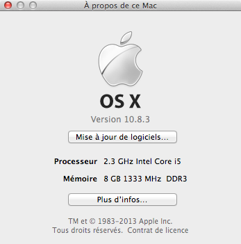 Mise à jour 10.8.3 pour OS X Mountain Lion maintenant disponible