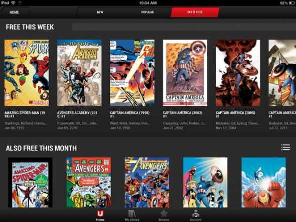 Marvel Unlimited : une application pour lire des bandes dessinées Marvel