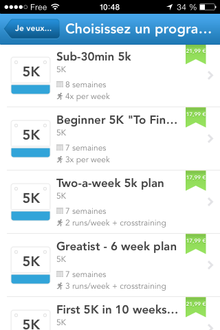 RunKeeper : la version 3.6 propose des programmes d’entraînement