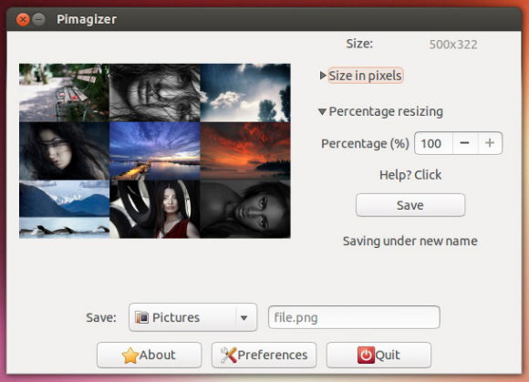 Pimagizer Image Resizer, un outil très utile pour Ubuntu et Linux Mint