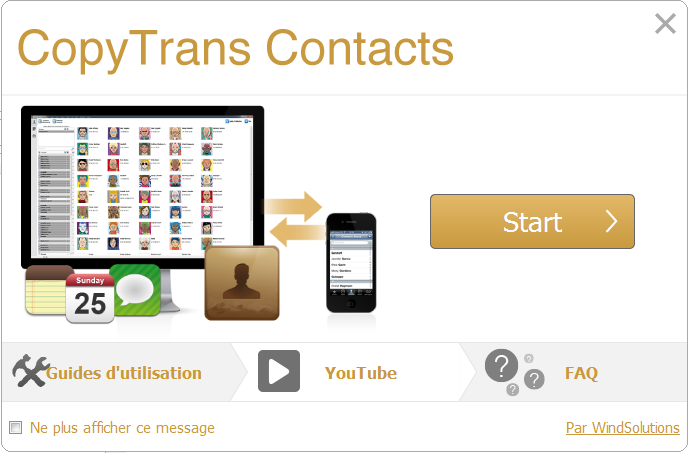 sauvegarder contacts iphone copytrans contacts