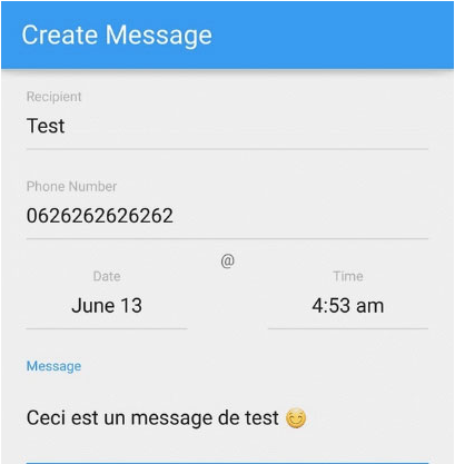 programmer l'envoi sms iphone